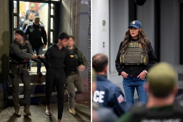 NYC immigration raids Kristi Noem