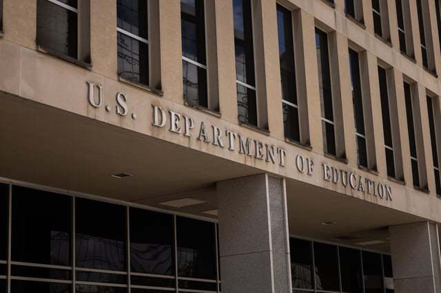 The US Department of Education building is seen on Aug. 21, 2024 in Washington, D.C.