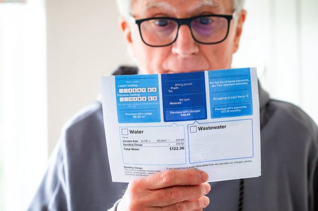 Household water bills in England and Wales will increase by £123 over the next year (Photo: Getty)
