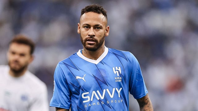 Editorial Use Only
Mandatory Credit: Photo by Power Sport Images/Shutterstock (14107959c)
Neymar Jr of Al-Hilal SFC (KSA) in action against PFC Navbahor (UZB) during their Match Day 1 of the AFC Champions League 2023-24 at the King Fahd International Stadium on September 18, 2023 in Riyadh, Saudi Arabia. 
Al-Hilal SFC v PFC Navbahor, AFC Champions League, Group D, Football, King Fahd International Stadium, Riyadh, Saudi Arabia - 18 Sep 2023
