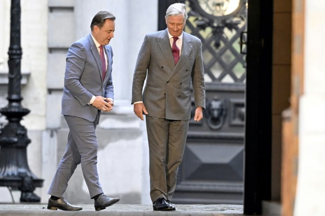 Conservative Bart De Wever is due to report on progress to Belgium's King Philippe before midnight on talks to form a new government 