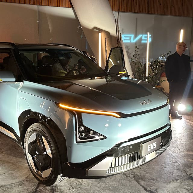 The EV5 is boxier than the EV6 and will use 400-volt architecture, which will make charging slower, but will likely make it cost less.
