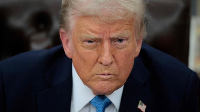 US President Donald Trump in the Oval Office on January 31, 2025 in Washington, DC.