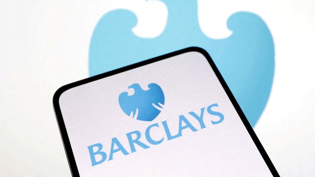 Barclays Bank logo is seen in this illustration.