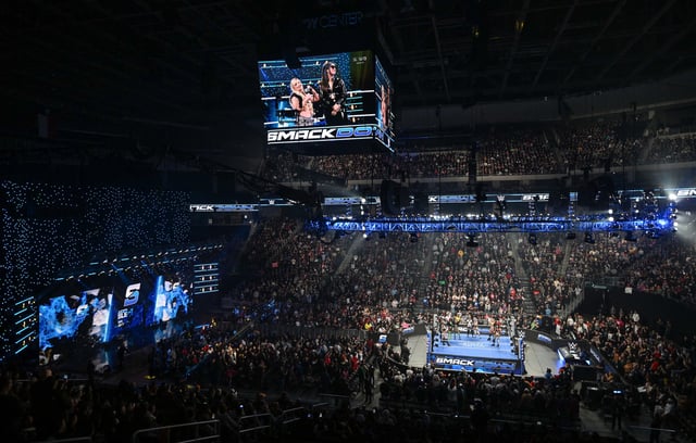 Liv Morgan, Raquel Rodriguez, Naomi, Bianca Belair, Nia Jax, Candice LeRae, Tiffany Stratton and Rhea Ripley all think they will win the Royal Rumble during SmackDown at Moody Center on January 24, 2025 in Austin, Texas.