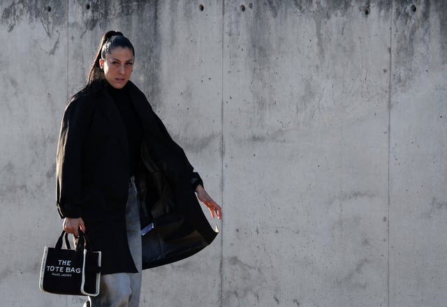 Soccer Football - Jenni Hermoso testifies on day one of Rubiales trial - National Court, Madrid, Spain, February 3, 2025 Jenni Hermoso arrives at the court ahead of the trial REUTERS/Violeta Santos Moura