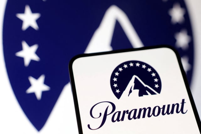 Paramount Global logo is seen in this illustration taken December 17, 2024. REUTERS/Dado Ruvic/Illustration/File Photo