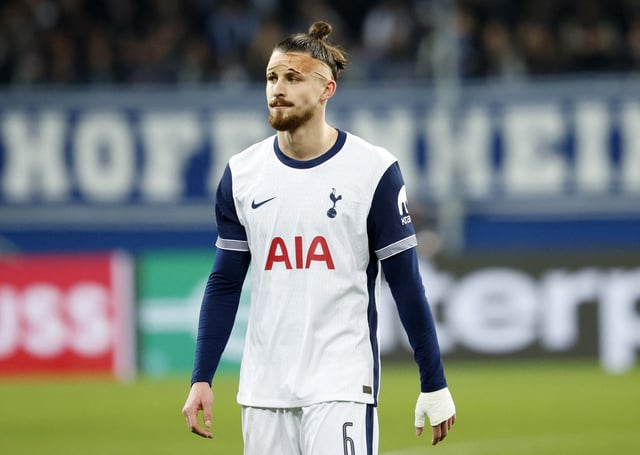 Soccer Football - Europa League - TSG 1899 Hoffenheim v Tottenham Hotspur - PreZero Arena, Sinsheim, Germany - January 23, 2025 Tottenham Hotspur's Radu Dragusin after the match REUTERS/Heiko Becker