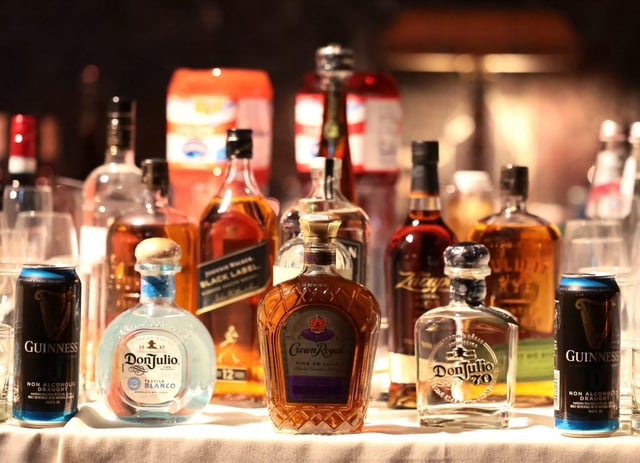 Diageo makes Don Julio tequila and Crown Royal whisky.