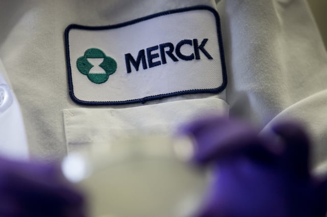 FILE - A Merck scientist conducts research on Feb. 28, 2013, in West Point, Pa. (AP Photo/Matt Rourke, File)