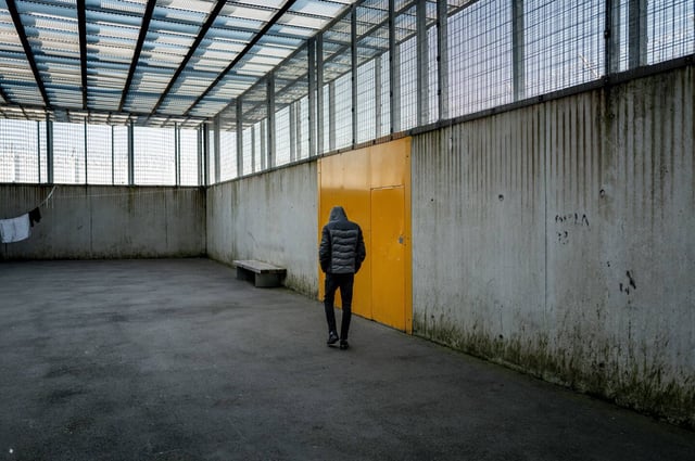 Au deuxième centre de rétention administrative de Lyon, à Colombier-Saugnieu, en novembre 2024.