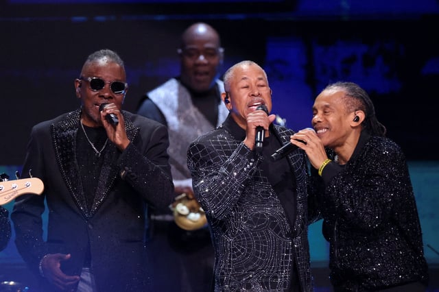 The band Earth, Wind and Fire perform during the FireAid benefit concert for Los Angeles wildfire relief efforts in Inglewood, California, U.S., January 30, 2025. REUTERS/Mario Anzuoni/File Photo