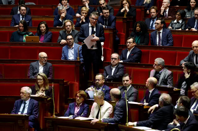 Olivier Faure à l’Assemblée nationale.