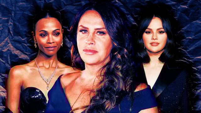 Zoe Saldana, Karla Sofia Gascon, and Selena Gomez.