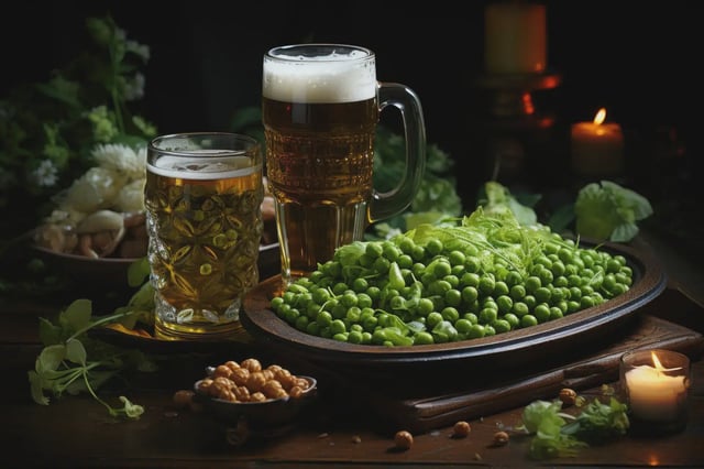 peas and beer