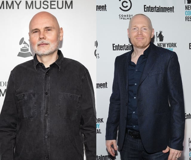 Billy Corgan, left, floated the idea that he and Bill Burr could be half-brothers.