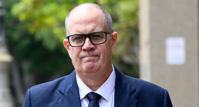 ABC managing director David Anderson departs the Federal Court (Image: AAP/Bianca De Marchi)