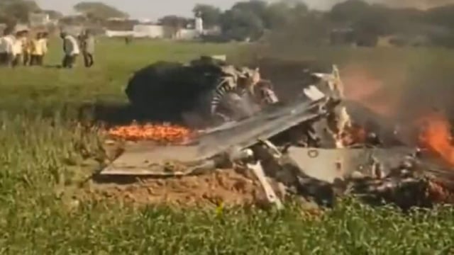 IAF Mirage 2000 fighter jet crashes near MP's Shivpuri