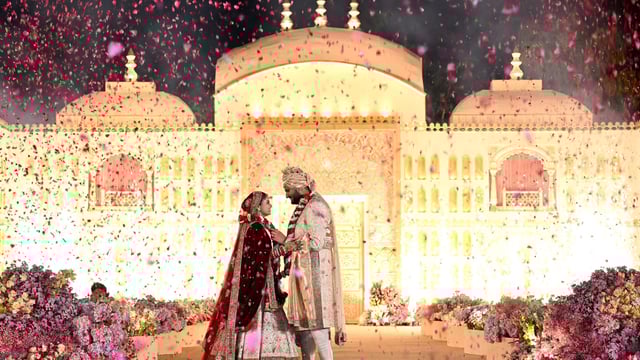 Jeet Adani on Friday married fiance Diva Shah at a small and intimate, traditional ceremony in Gujarat's Ahmedabad.