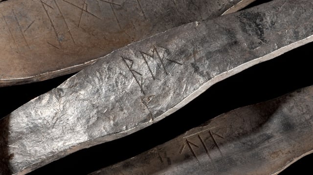 Translating the Anglo-Saxon runes on arm rings suggests that the hoard belonged to a religious community