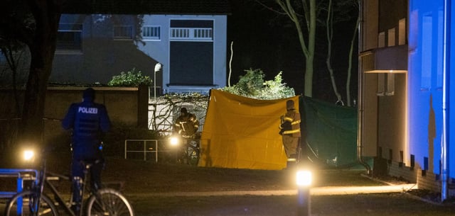 Vor dem Eingang des Wohnhauses wurde ein Sichtschutz errichtet