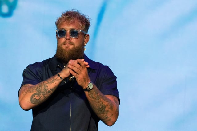 Boxer Jake Paul attends a news conference, ahead of a sanctioned professional fight versus Mike Tyson which is set to take place at AT&T Stadium in Arlington, Texas on July 20, in New York City, U.S., May 13, 2024. REUTERS/David 'Dee' Delgado/File Photo