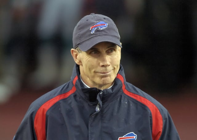 Buffalo Bills head coach Dick Jauron enters the stadium prior to a game during Miami Dolphins vs Buffalo Bills on December 17, 2006 at Ralph Wilson Stadium in Orchard Park, New York Buffalo won 21-0.