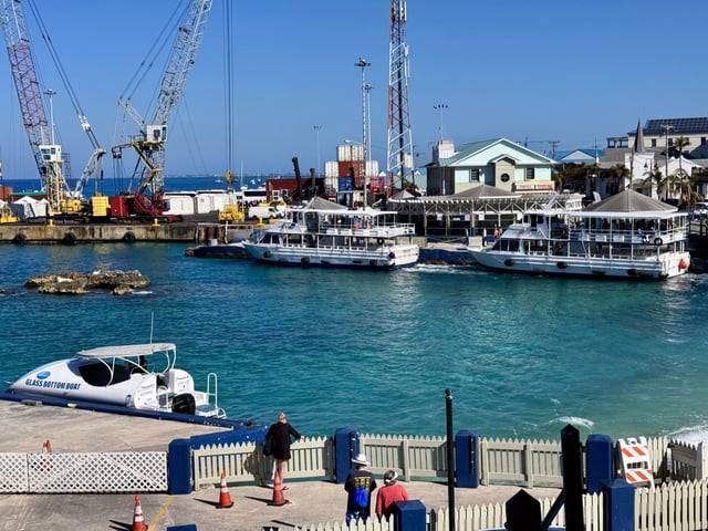 The George Town cruise terminal  in Cayman Islands on Feb. 13, 2024. 