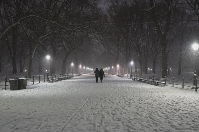 The city was hit with the heaviest snowfall of the season overnight.