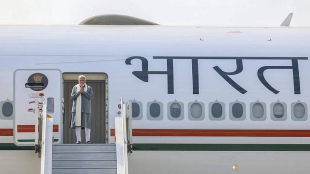 Prime Minister Narendra Modi in his departure statement said he looks forward to meeting his friend, President Trump. (@MEAIndia)