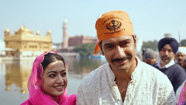 Vicky Kaushal and Rashmika Mandanna at the Golden Temple.