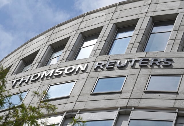 General views inside and outside of Thomson Reuters offices at 30 South Colonnade in Canary Wharf, London, Britain August 1, 2019. REUTERS/Toby Melville/File Photo