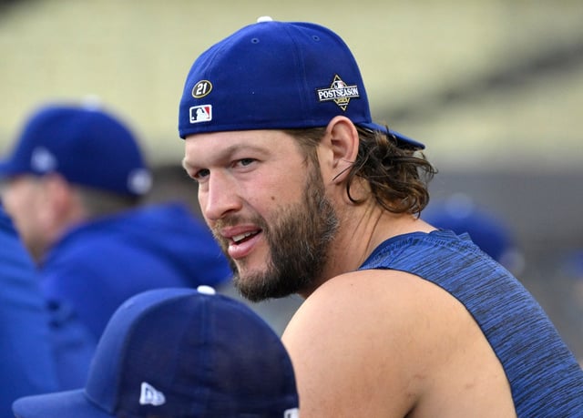 Pitcher Clayton Kershaw, seen in October 2023 at Dodger Stadium, has agreed to a contract with the Dodgers for the 2025 season.
 (Photo by Keith Birmingham, Pasadena Star-News/SCNG)