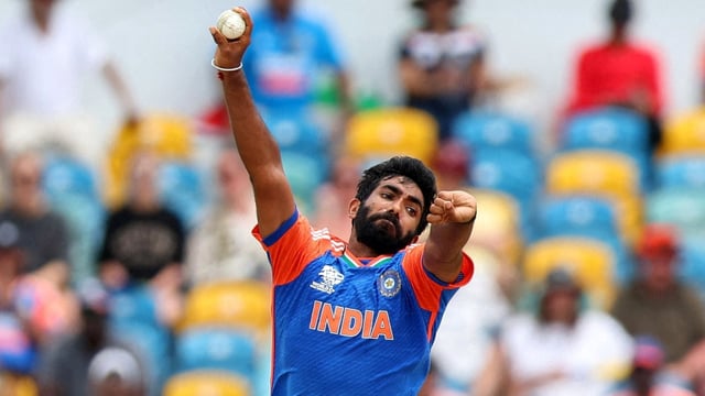 India's Jasprit Bumrah in action