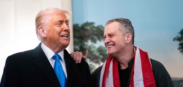 „He is a very happy guy“, sagte Trump am Dienstag beim Empfang des freigelassenen US-Bürgers Marc Fogel im Weißen Haus