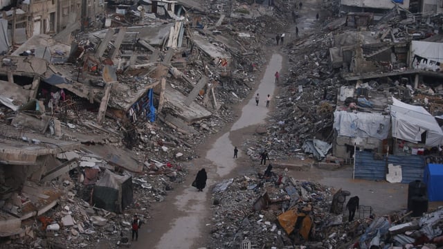 The Palestinian family were living in a refugee camp in Gaza after their home was destroyed in an airstrike