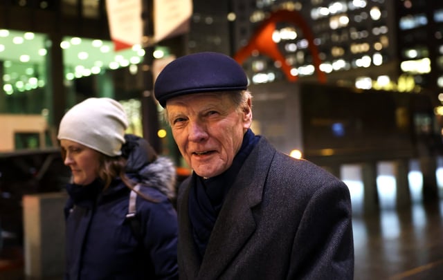 Former Illinois House Speaker Michael Madigan leaves the Dirksen U.S. Courthouse in Chicago on Jan. 14, 2025.  (Chris Sweda/Chicago Tribune)