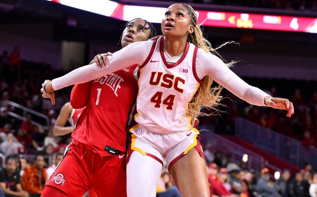 Kiki Iriafen (44) is USC's second-leading scorer this season.