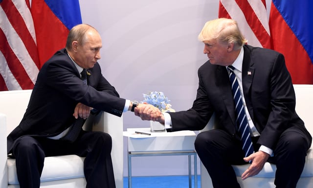 Vladimir Poutine et Donald Trump s'étaient rencontrés au sommet du G20 d'Hambourg, en juillet 2017.
