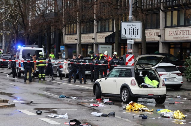 Une voiture a foncé dans la foule, jeudi, à Munich.