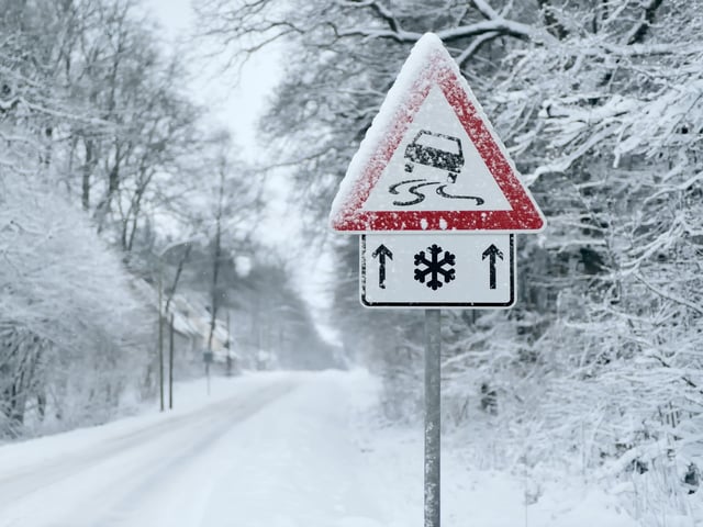 Achtung Schnee und Glätte am Donnerstag und Freitag in Teilen Bayerns