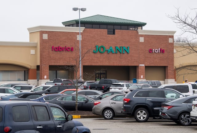 JOANN Fabric and Crafts at 3483 W 3rd St. on Wednesday, Feb. 12, 2025.