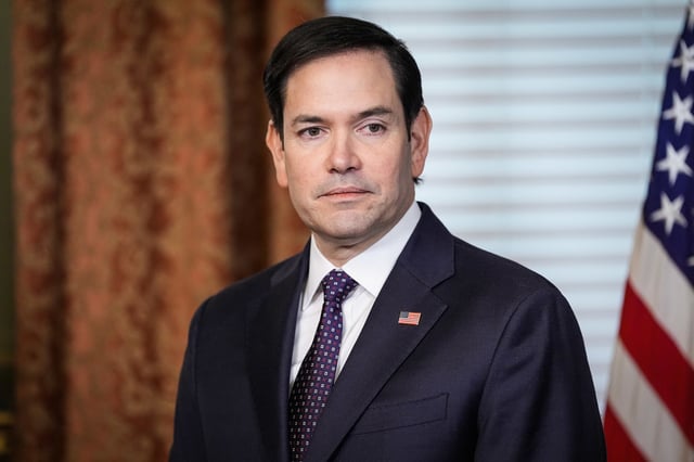 Secretary of State Marco Rubio at his swearing-in ceremony on Jan. 21, 2025.