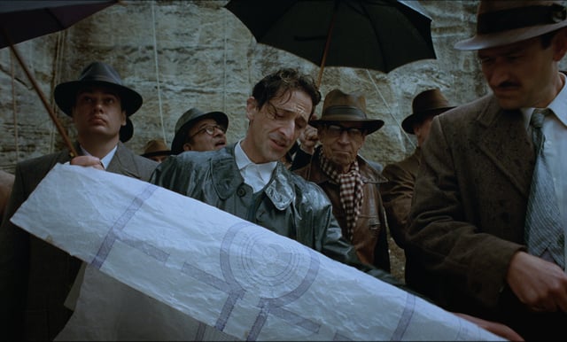 Adrien Brody as László Tóth in The Brutalist.