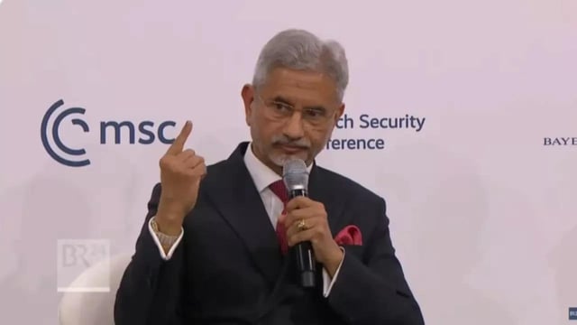 External affairs minister S Jaishankar during a panel discussion on 'Live to Vote Another Day: Fortifying Democratic Resilience' at the Munich Security Conference 2025, Germany. 