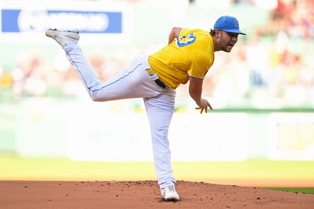 Sep 28, 2024; Boston, Massachusetts, USA; Boston Red Sox starting pitcher Kutter Crawford (50) pitches against the Tampa Bay Rays at Fenway Park. Mandatory Credit: Brian Fluharty-Imagn Images/File Photo