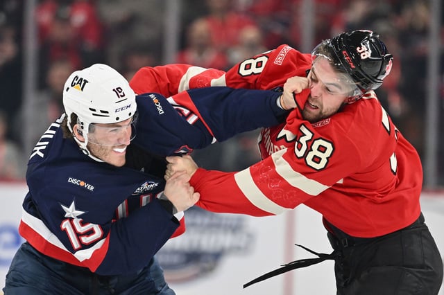Tensions ignited right after puck drop between USA and Canada as three fights broke out in the first nine seconds of the game.