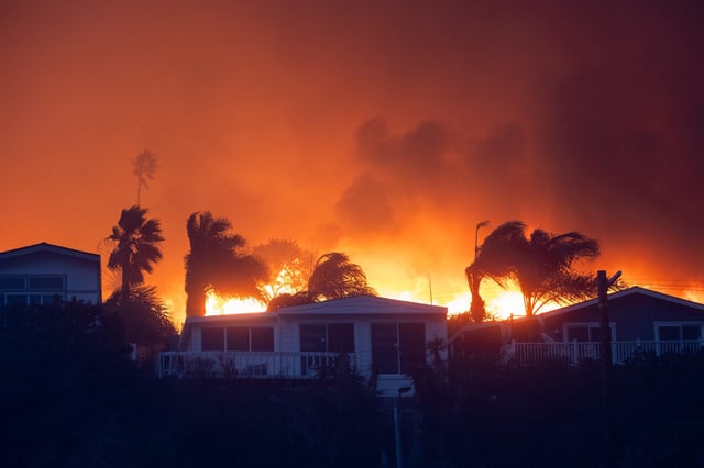 Pacific Palisades on Jan. 7.