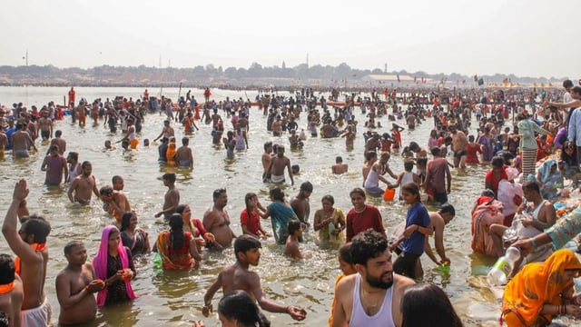 Over 52 crore devotees have taken a holy dip so far at the world's largest human gathering.