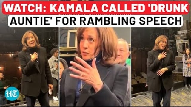WATCH: KAMALA CALLED 'DRUNK AUNTIE' FOR RAMBLING SPEECH